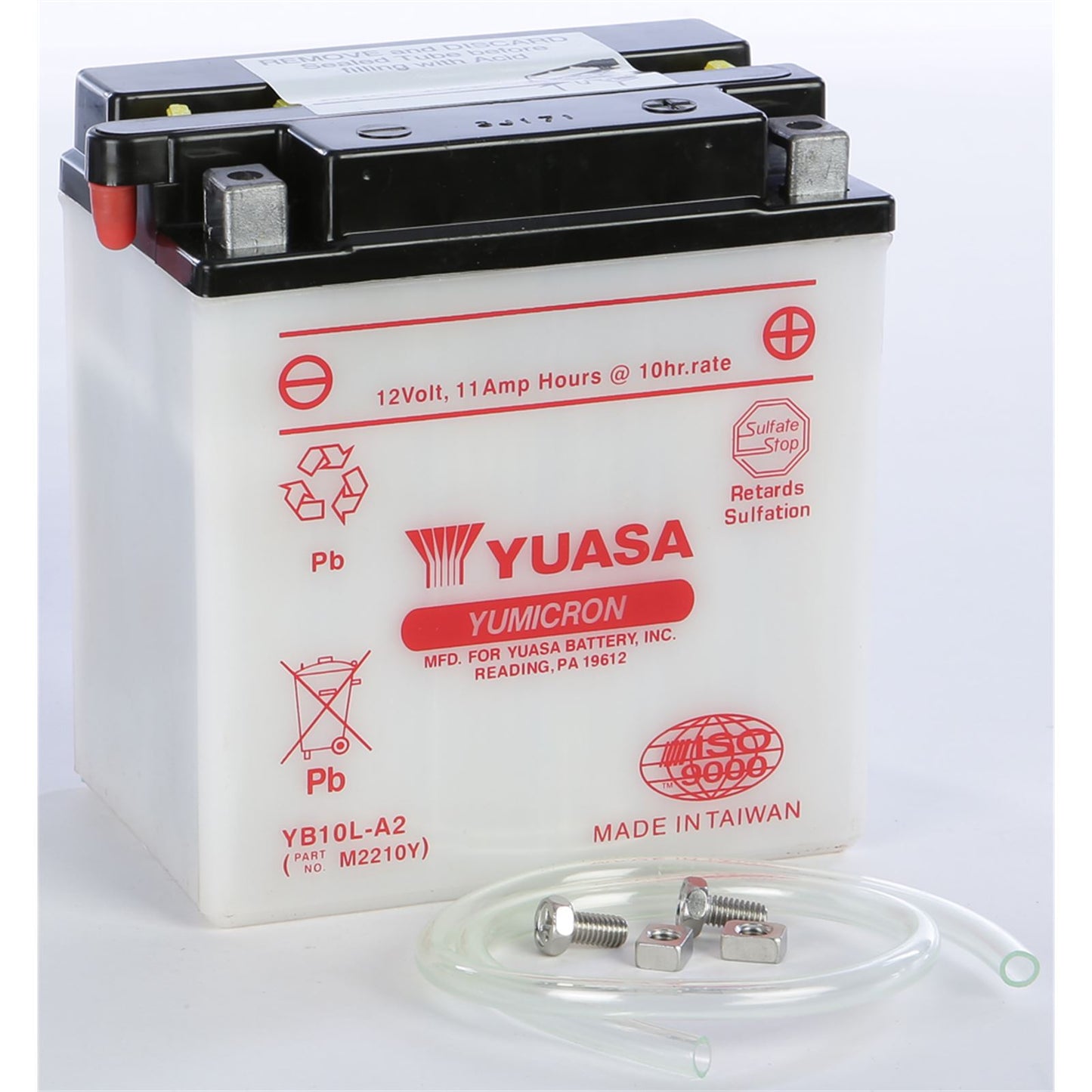 Yuasa Battery YB10L-A2 Conventional electrolyte Sold Separately YUAM2210Y_135953