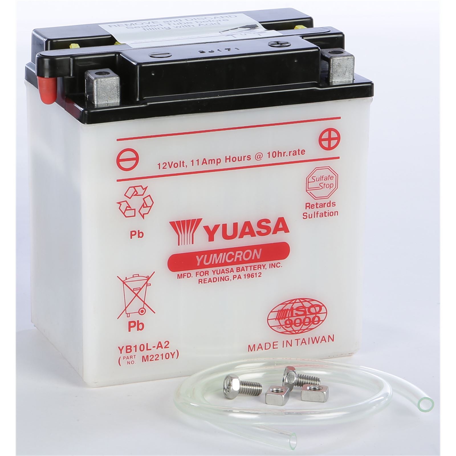 Yuasa Battery YB10L-A2 Conventional electrolyte Sold Separately YUAM2210Y_135953