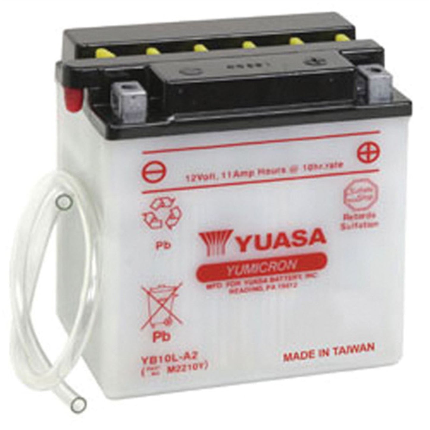 Yuasa Battery YB10L-A2 Conventional electrolyte Sold Separately YUAM2210Y_564290