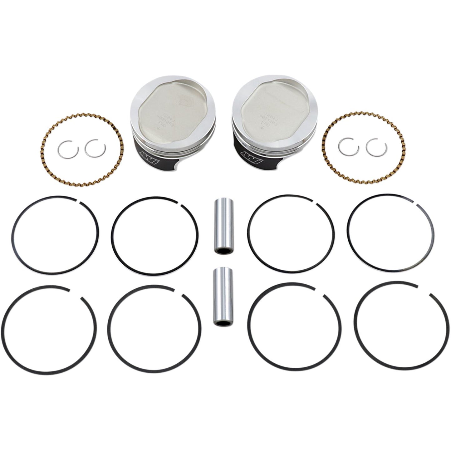 Wiseco - Powersports Tracker Piston Kit 883 To 1200 EVO Sporster 9.5:1 +.030 K0212P3_494625