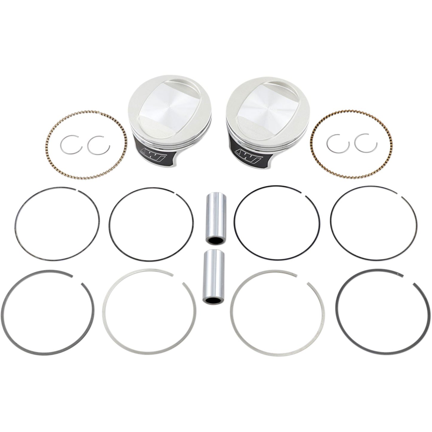 Wiseco - Powersports Tracker Piston Kit 88 To 95 4.000" Stroke 9.5:1 Standard K0207PS_494612