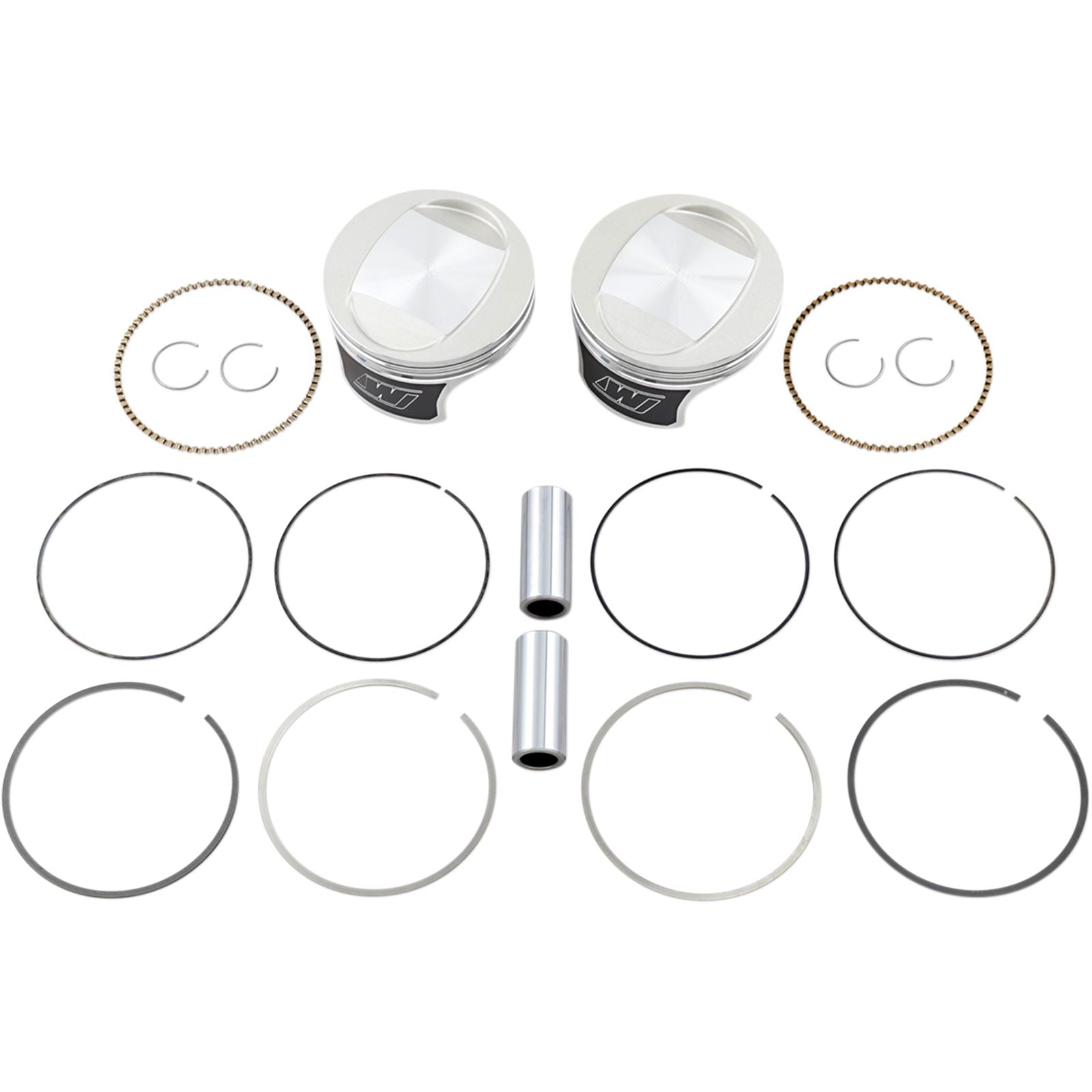 Wiseco - Powersports Tracker Piston Kit 88 To 95 4.000" Stroke 9.5:1 Standard K0207PS_494612