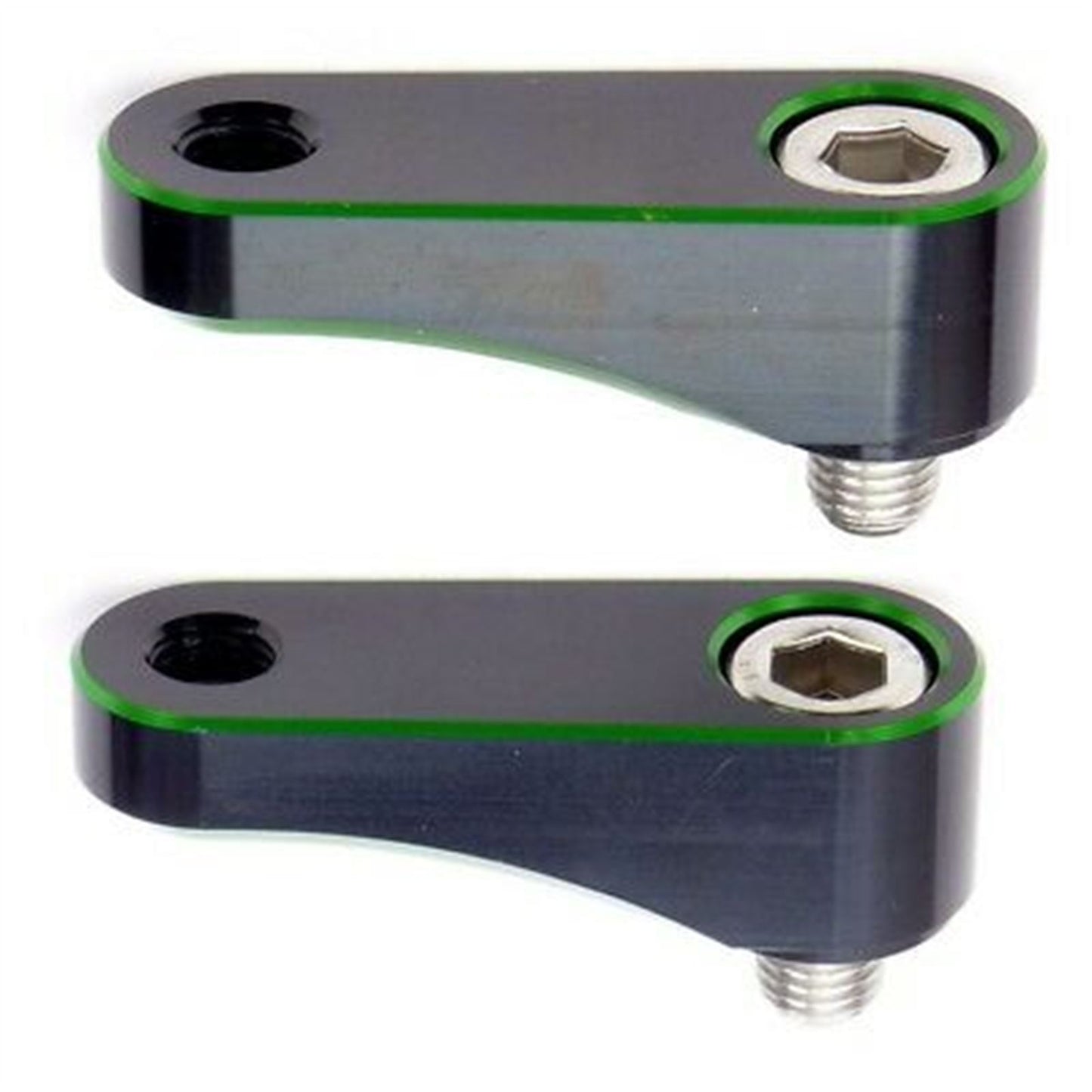 2FastMoto Pair 10mm Green Mirror Riser Extender Universal Fit  Motorcycle  12-2245gr_629618
