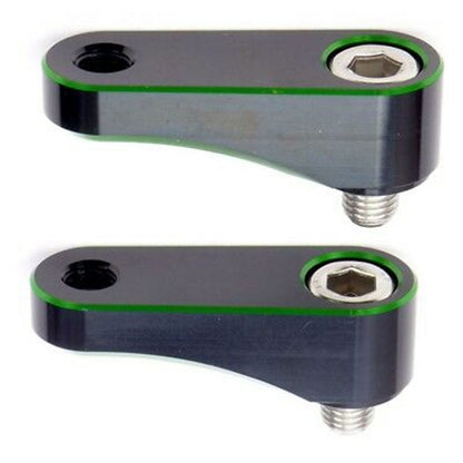 2FastMoto Pair 10mm Green Mirror Riser Extender Universal Fit  Motorcycle  12-2245gr_629618