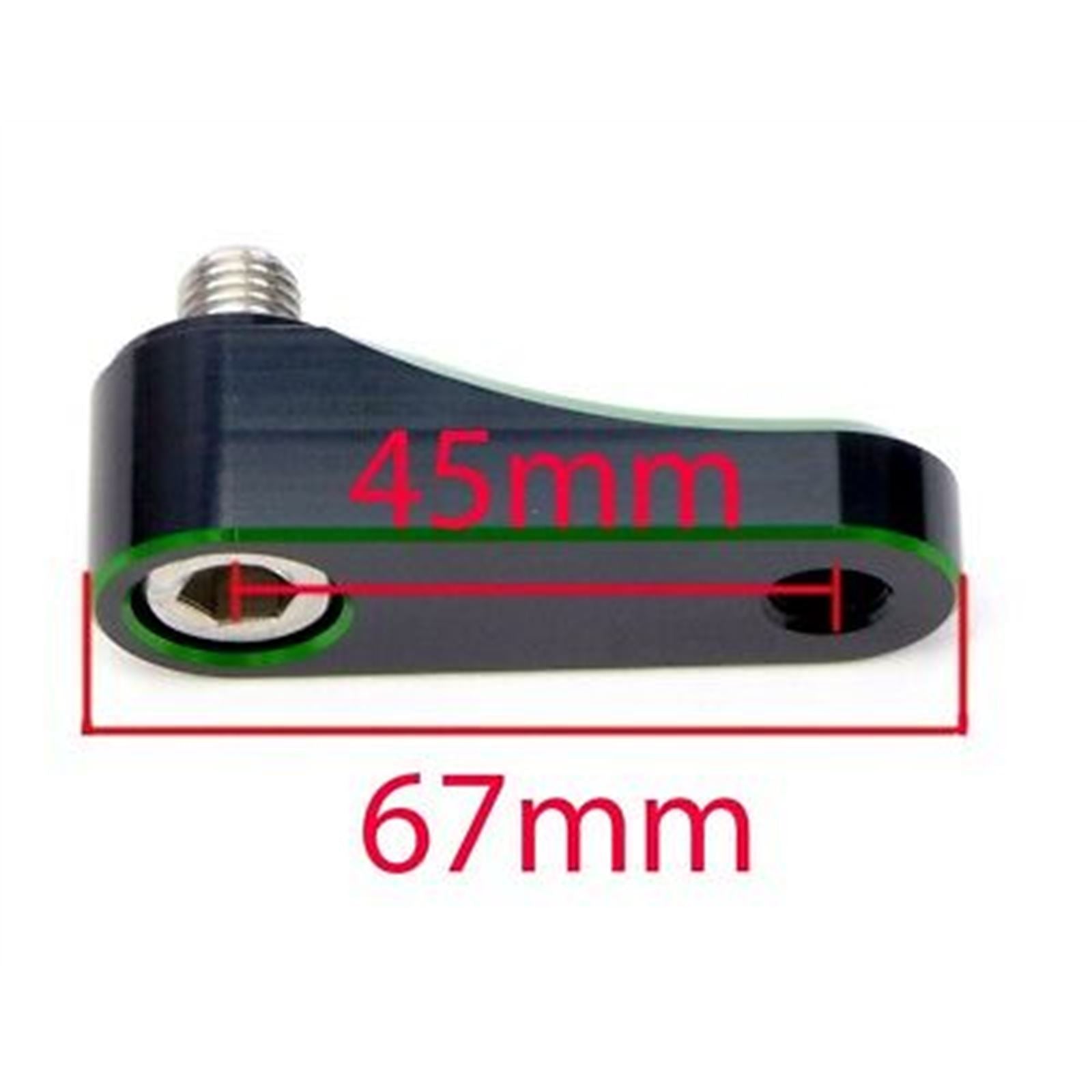 2FastMoto Pair 10mm Green Mirror Riser Extender Universal Fit  Motorcycle  12-2245gr_629617