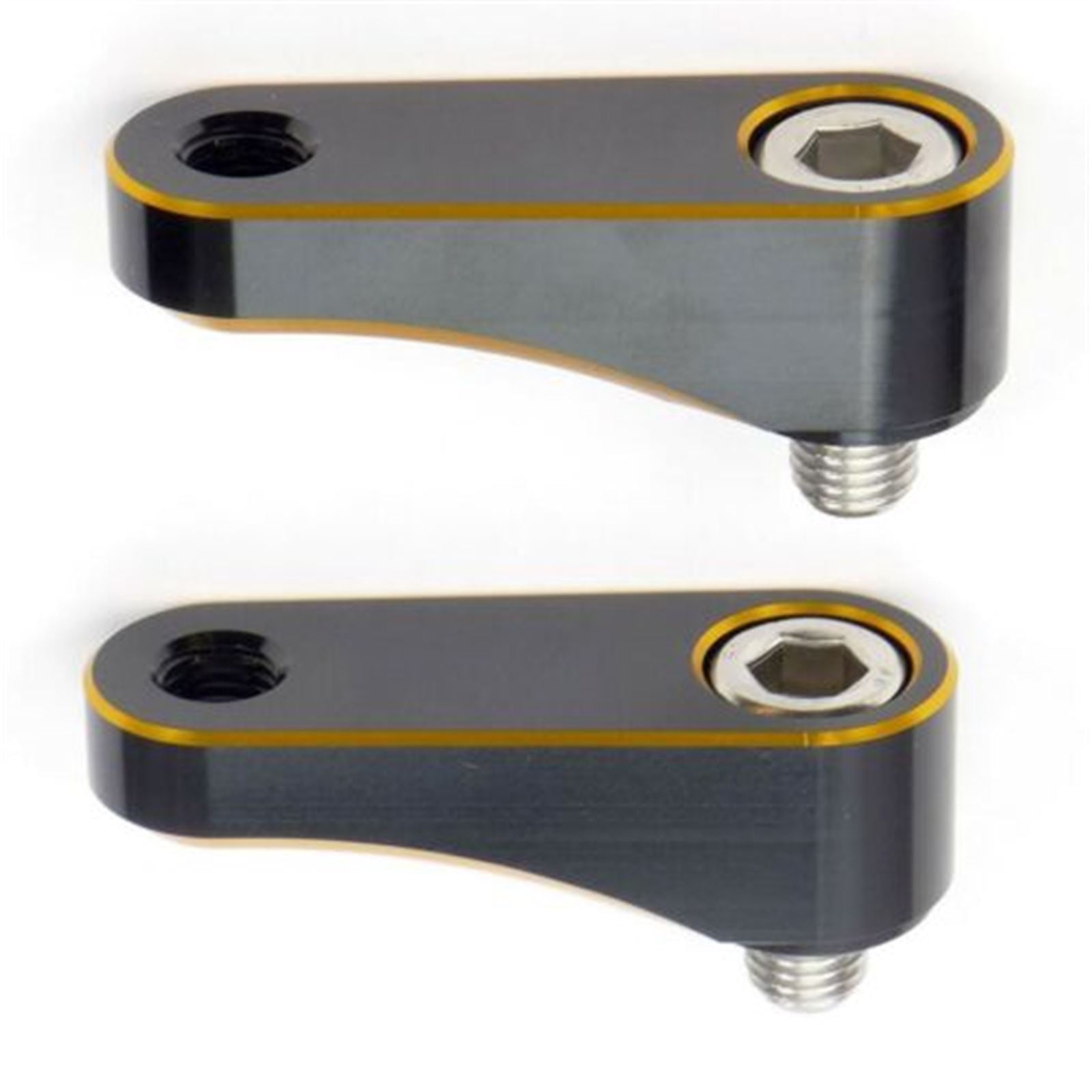 2FastMoto Pair 10mm Gold Mirror Riser Extender Universal Fit  Motorcycle  12-2245g_937150
