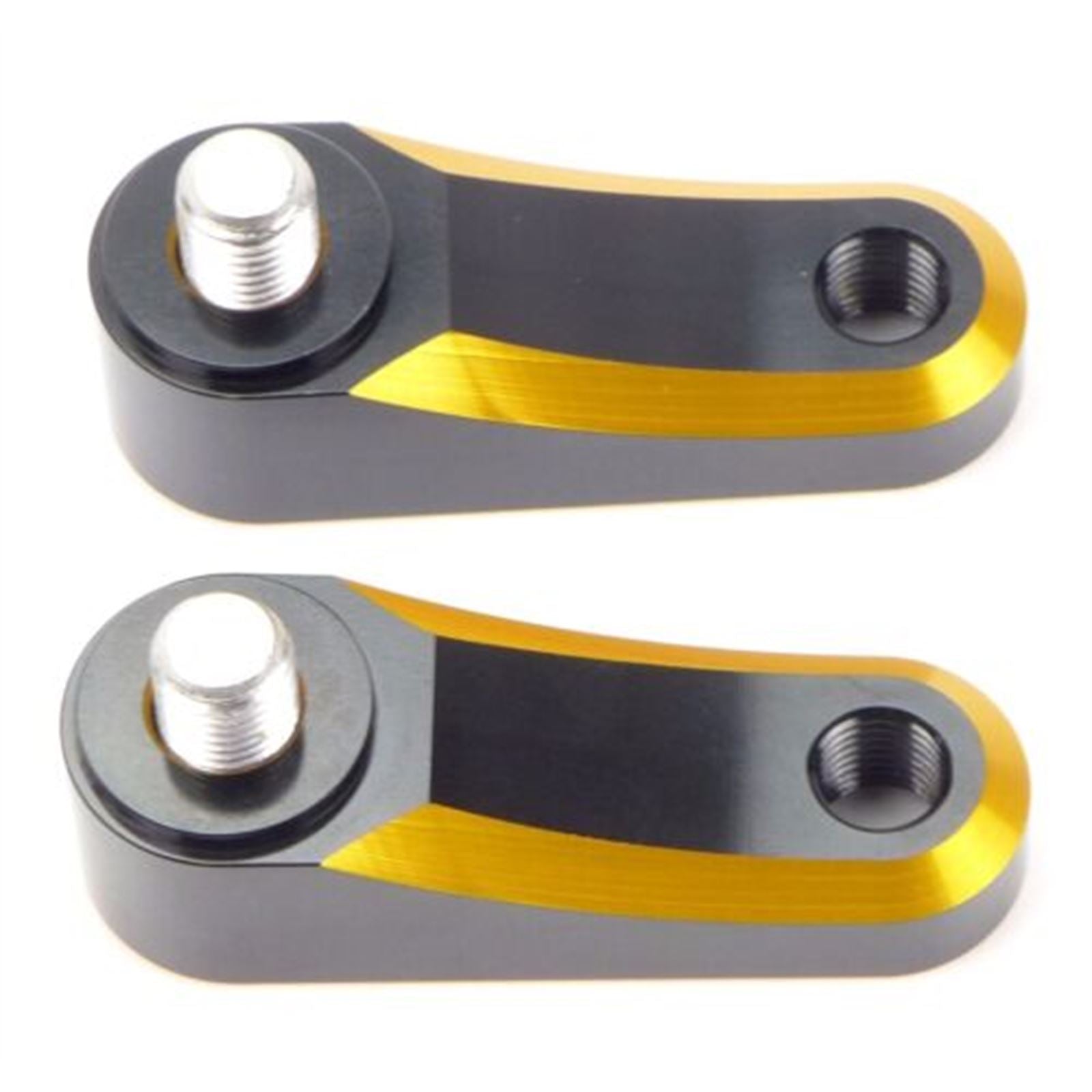 2FastMoto Pair 10mm Gold Mirror Riser Extender Universal Fit  Motorcycle  12-2245g_937153