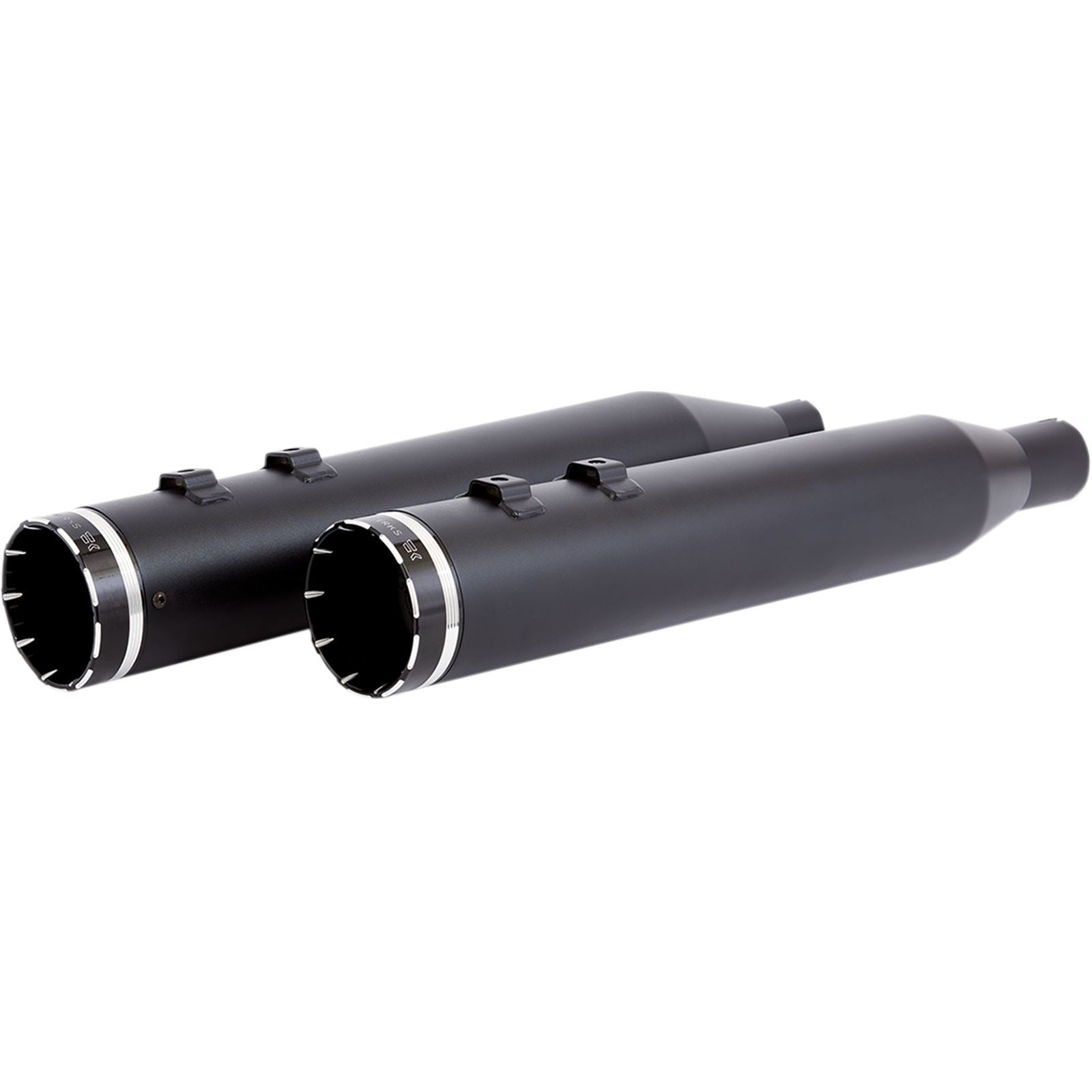 Khrome Werks 4.5" Mufflers - Black - Tracer - '17+ Touring [MPN: 202835]_406694