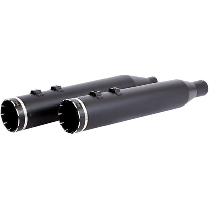 Khrome Werks 4.5" Mufflers - Black - Tracer - '17+ Touring [MPN: 202835]_406694