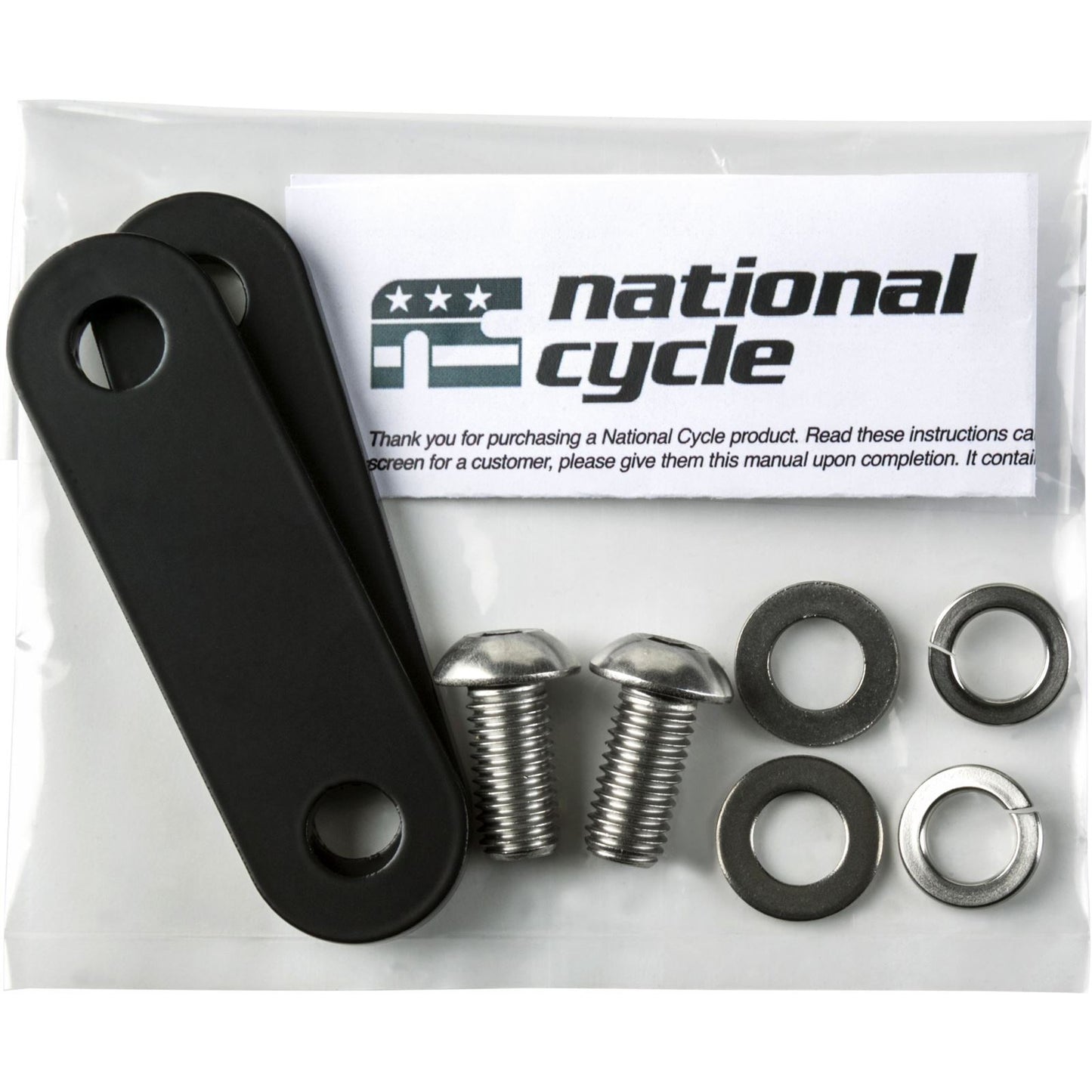 National Cycle Footrest Mount/Pair Black 76mm Comfort Bar GL1800 BAG#4015-76MM_136313