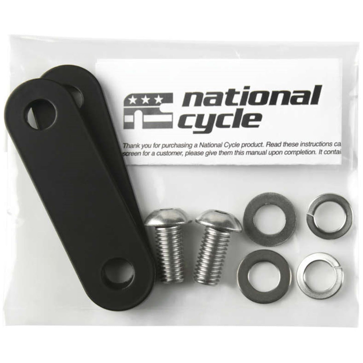 National Cycle Footrest Mount/Pair Black 76mm Comfort Bar GL1800 BAG#4015-76MM_136314