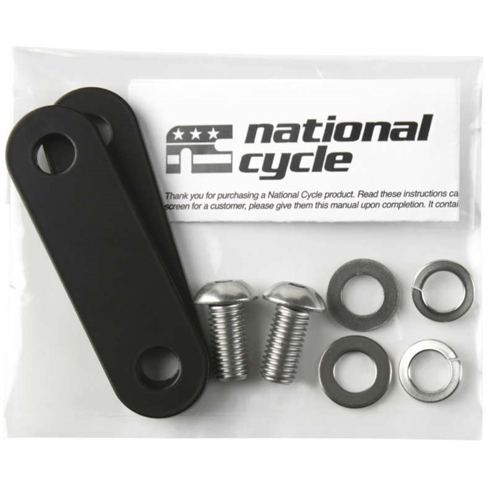National Cycle Footrest Mount/Pair Black 76mm Comfort Bar GL1800 BAG#4015-76MM_136314