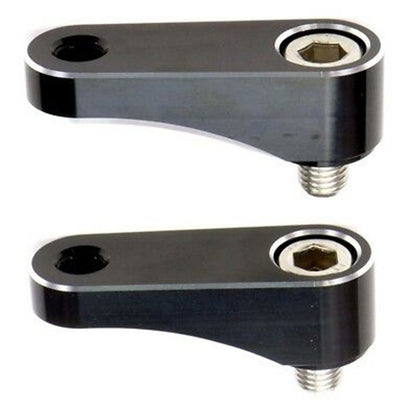 2FastMoto Pair 10mm Silver Mirror Riser Extender Universal Fit  Motorcycle  12-22455_636932