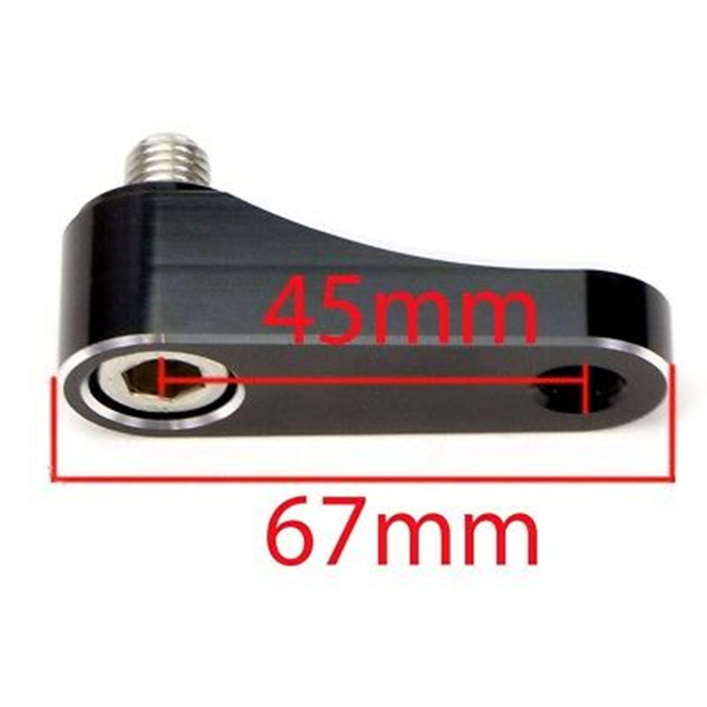 2FastMoto Pair 10mm Silver Mirror Riser Extender Universal Fit  Motorcycle  12-22455_636931