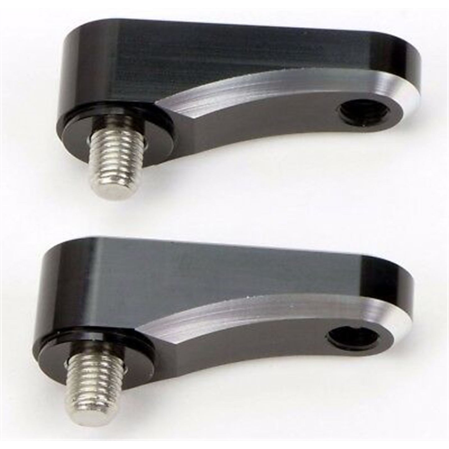 2FastMoto Pair 10mm Silver Mirror Riser Extender Universal Fit  Motorcycle  12-22455_636930
