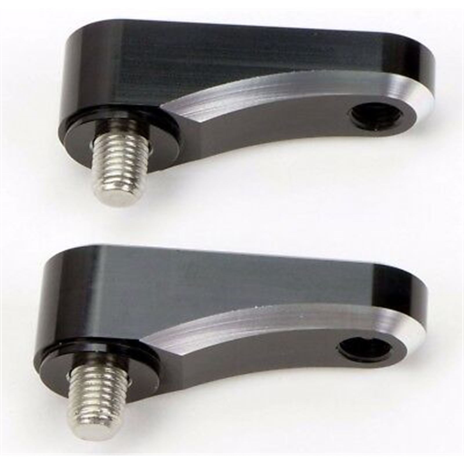 2FastMoto Pair 10mm Silver Mirror Riser Extender Universal Fit  Motorcycle  12-22455_636930