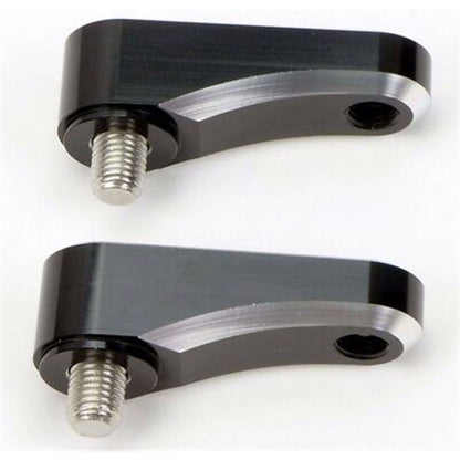 2FastMoto Pair 10mm Silver Mirror Riser Extender Universal Fit  Motorcycle  12-22455_636930