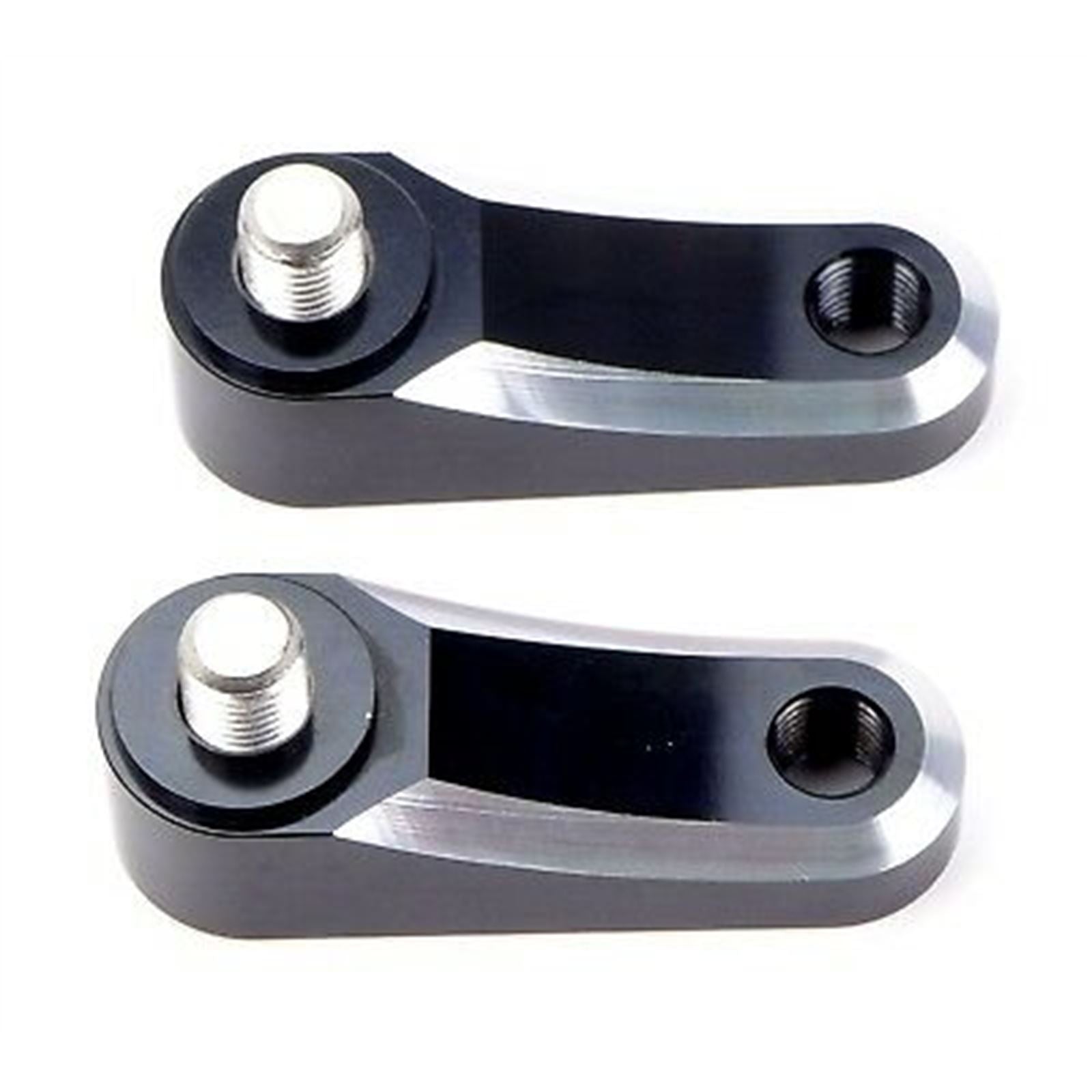 2FastMoto Pair 10mm Silver Mirror Riser Extender Universal Fit  Motorcycle  12-22455_636929