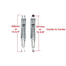 2FastMoto Chrome Shock Absorbers for Honda Eye to Clevis 321mm Single Spring [MPN: 06-70550]_662421