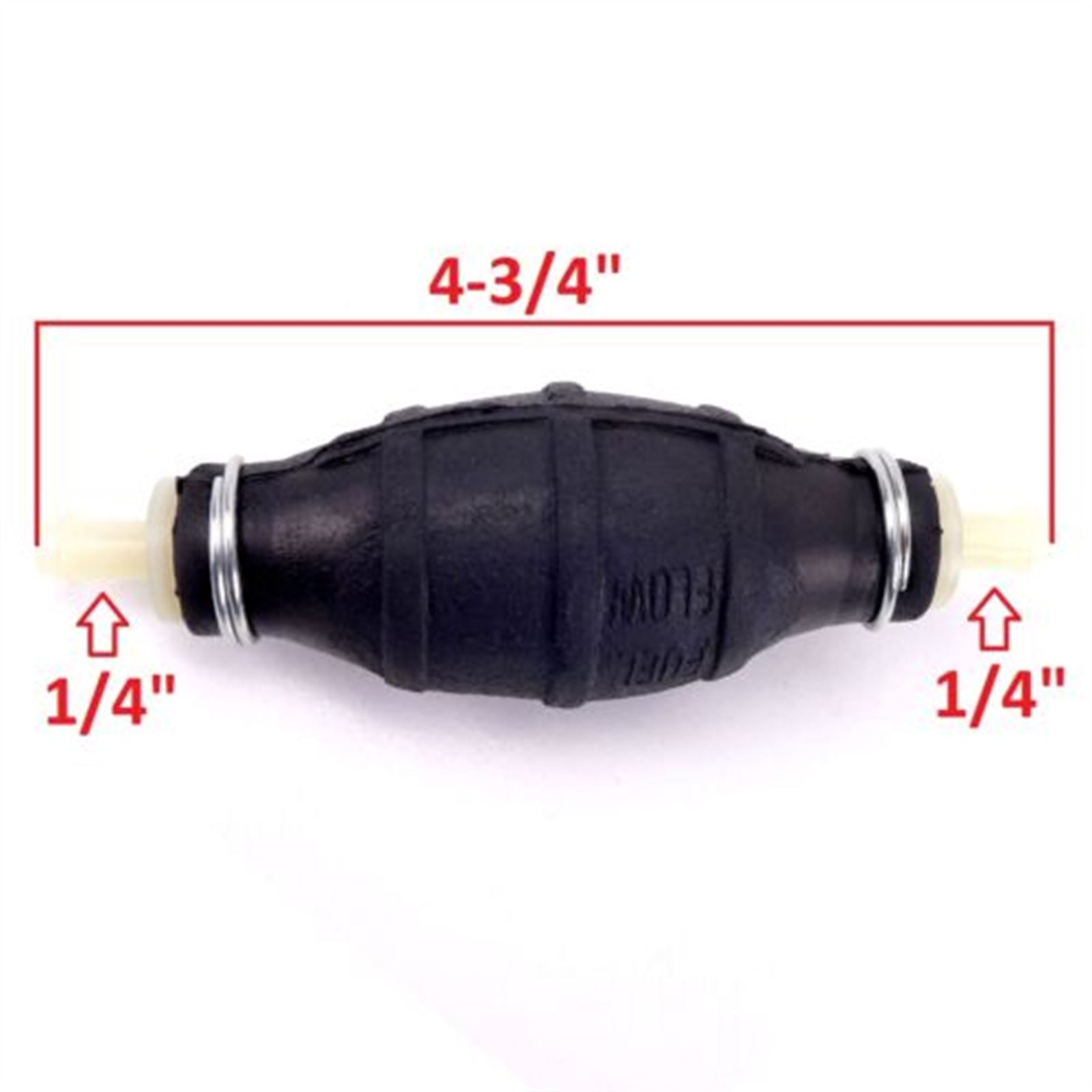 2FastMoto In-Line Fuel Primer Bulb Assembly 3/16" to 1/4" Diameter Fuel Line k07-237_629239