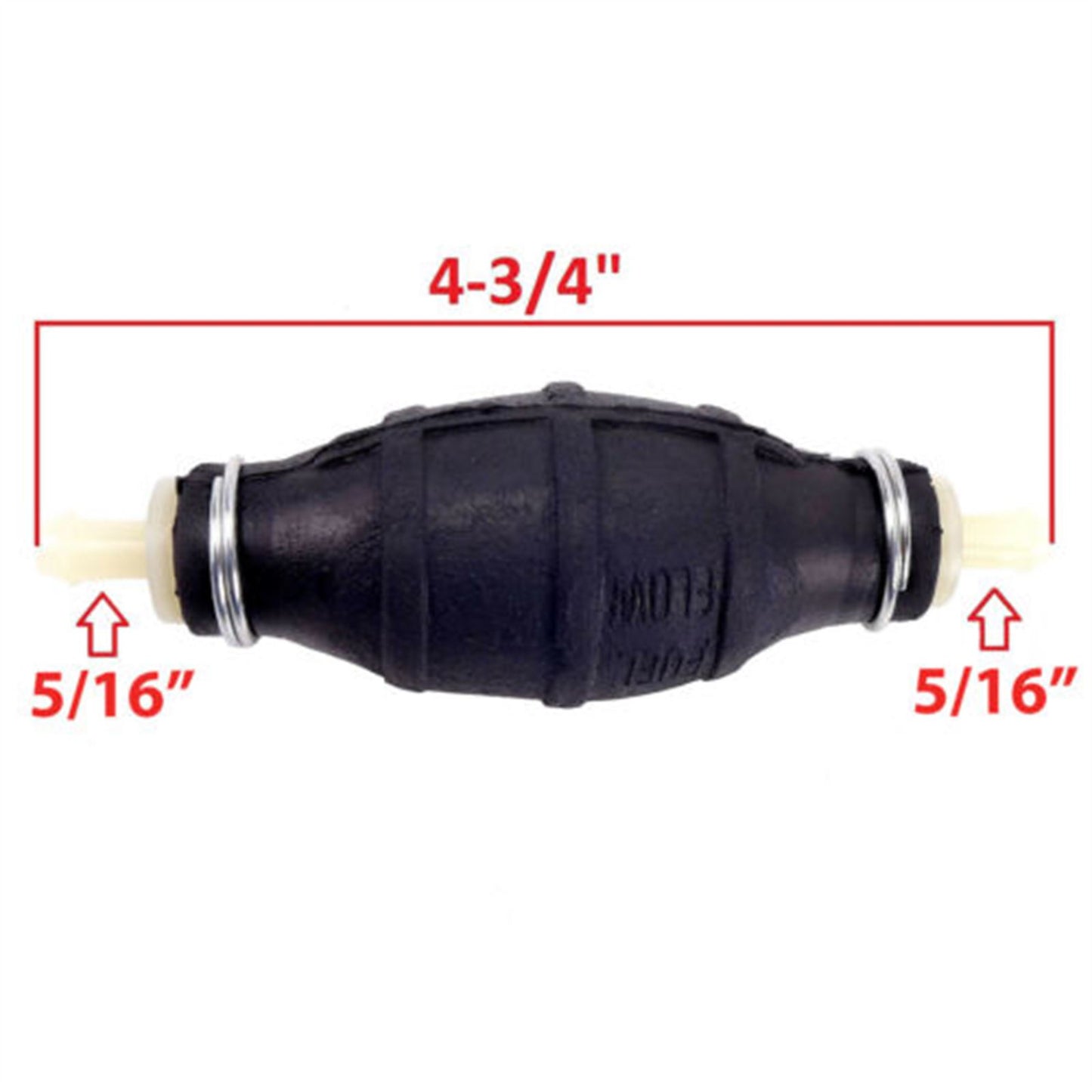 2FastMoto In-Line Fuel Primer Bulb Assembly 1/4" to 5/16" Diameter Fuel Line k07-238_661600