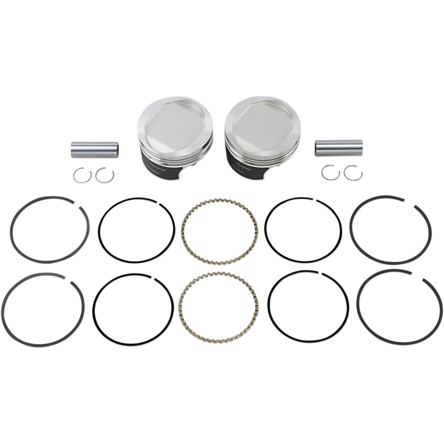 Wiseco - Powersports Tracker Piston Kit 883 To 1200 EVO Sportster - 10:1 +.030 K0213P3_494629