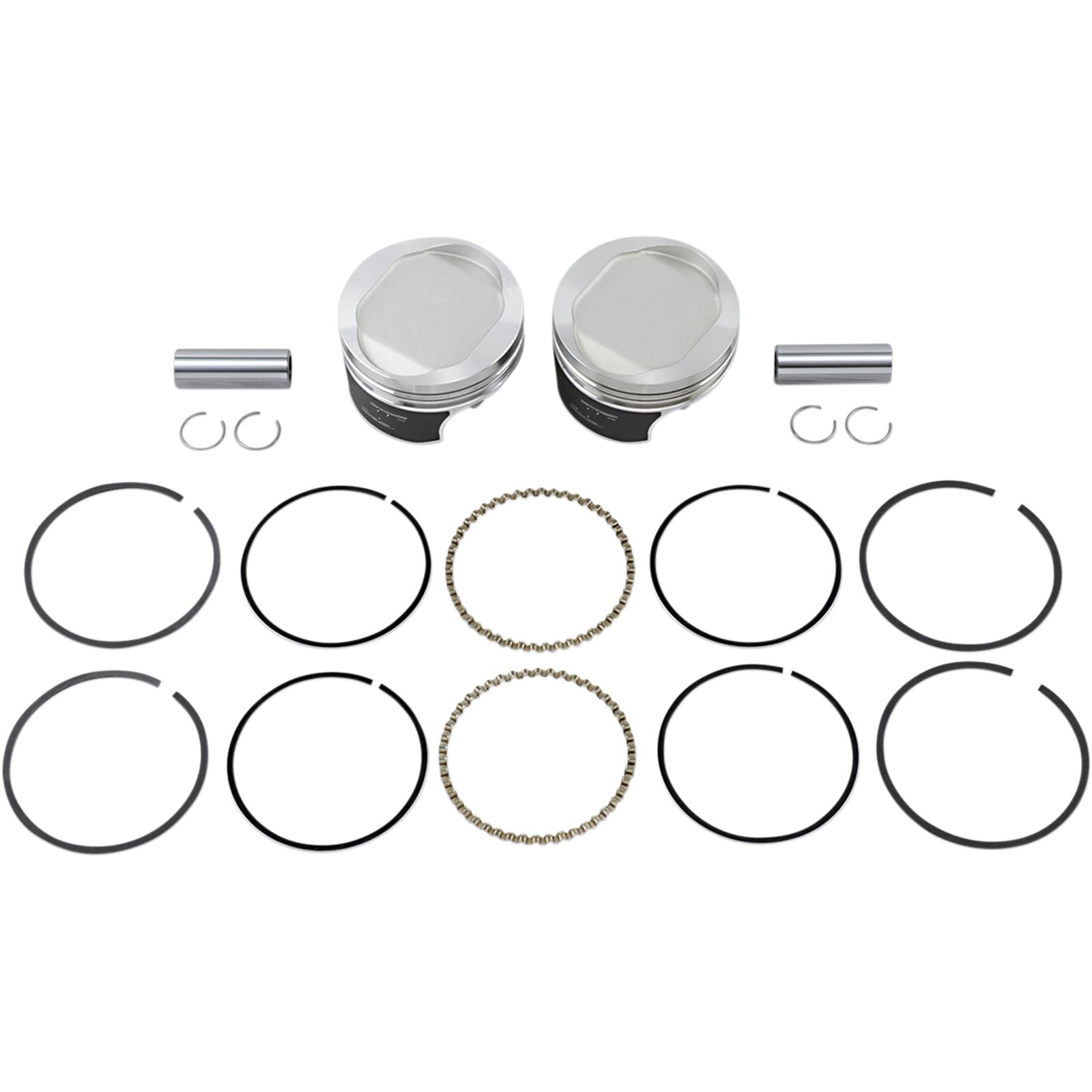 Wiseco - Powersports Tracker Piston Kit 883 To 1200 EVO Sportster - 10:1 +.030 K0213P3_494629