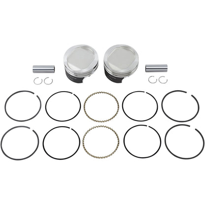 Wiseco - Powersports Tracker Piston Kit 883 To 1200 EVO Sportster - 10:1 +.030 K0213P3_494629