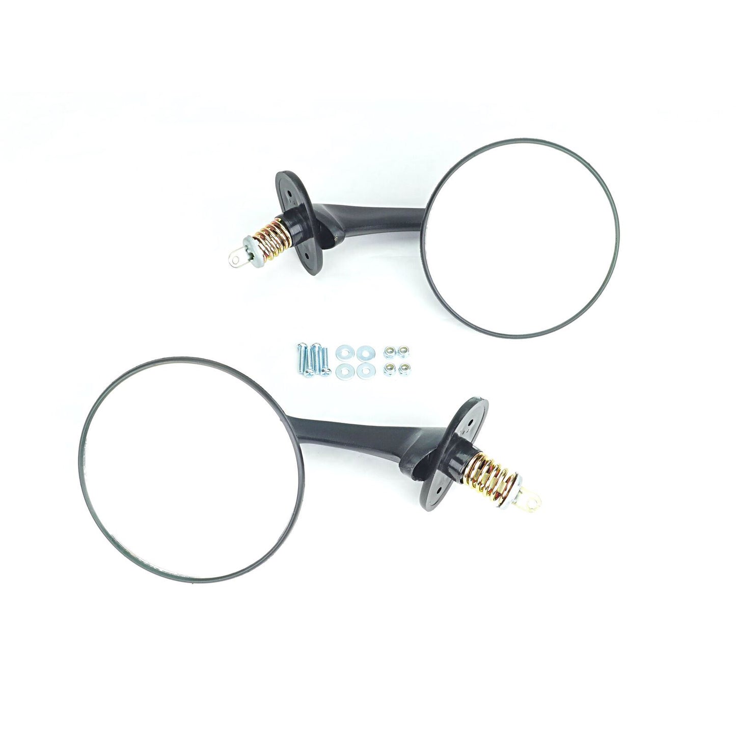 2FastMoto  Pair of Round Spring Type Snowmobile Mirrors for Polaris K12-165-01_860088