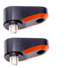 2FastMoto Pair Of 10mm Orange Universal Rear View Mirror Riser Extenders 12-22460O_636981