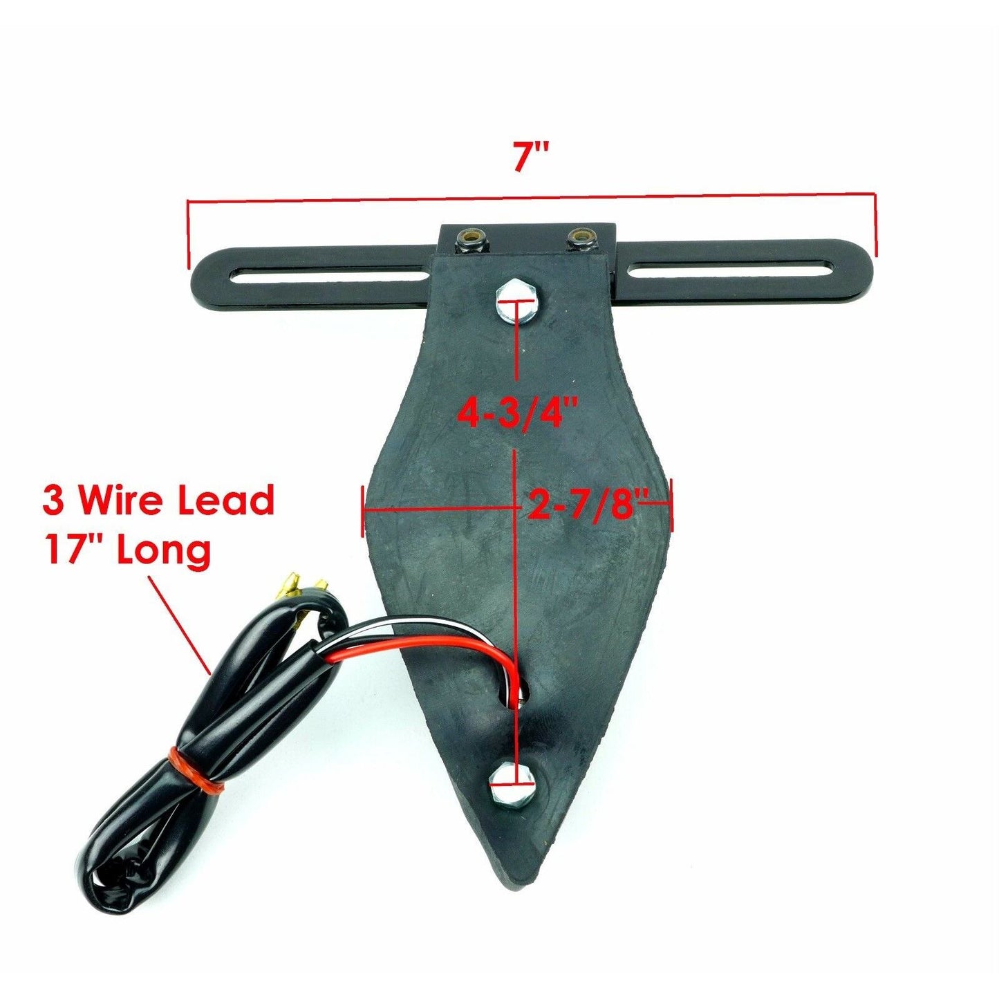 2FastMoto Motorcycle Custom - 12 Volt - Black Teardrop Tail/Brake Light 62-21671_662430