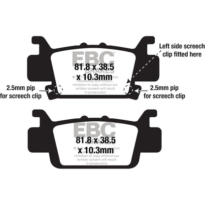 EBC Brakes Sintered Metal Brake Pads - FA703SV FA703SV_725693