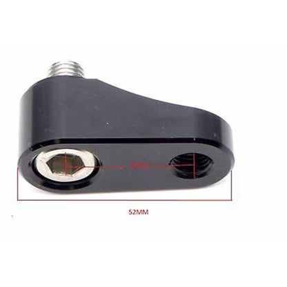 2FastMoto Pair Universal Motorcycle Mirror Extenders Adapters 10mm Holder Black 12-2246Bx2_634413