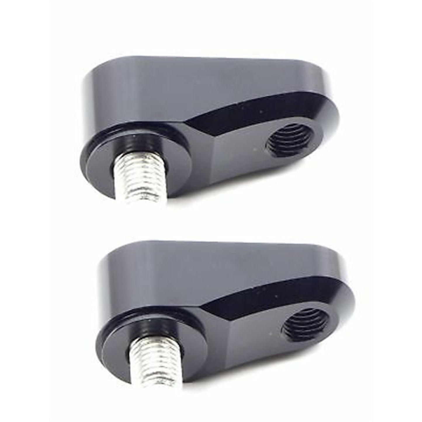2FastMoto Pair Universal Motorcycle Mirror Extenders Adapters 10mm Holder Black 12-2246Bx2_634412