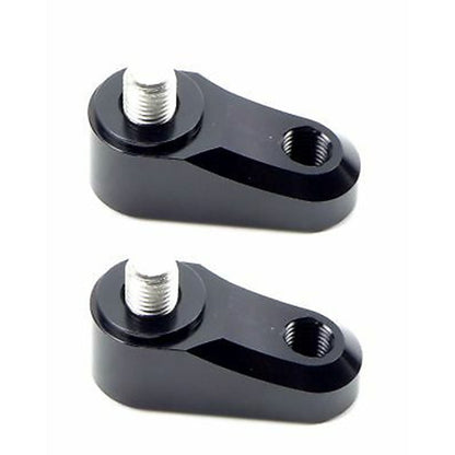 2FastMoto Pair Universal Motorcycle Mirror Extenders Adapters 10mm Holder Black 12-2246Bx2_634411