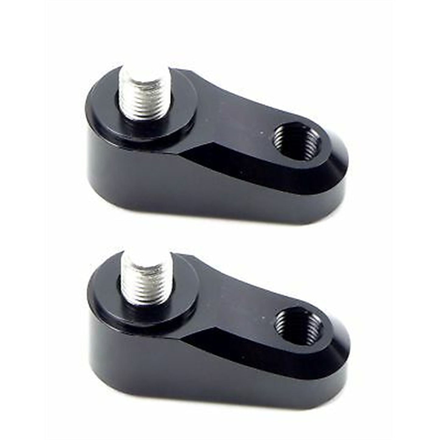 2FastMoto Pair Universal Motorcycle Mirror Extenders Adapters 10mm Holder Black 12-2246Bx2_634407