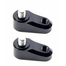 2FastMoto Pair Universal Motorcycle Mirror Extenders Adapters 10mm Holder Black 12-2246Bx2_634407