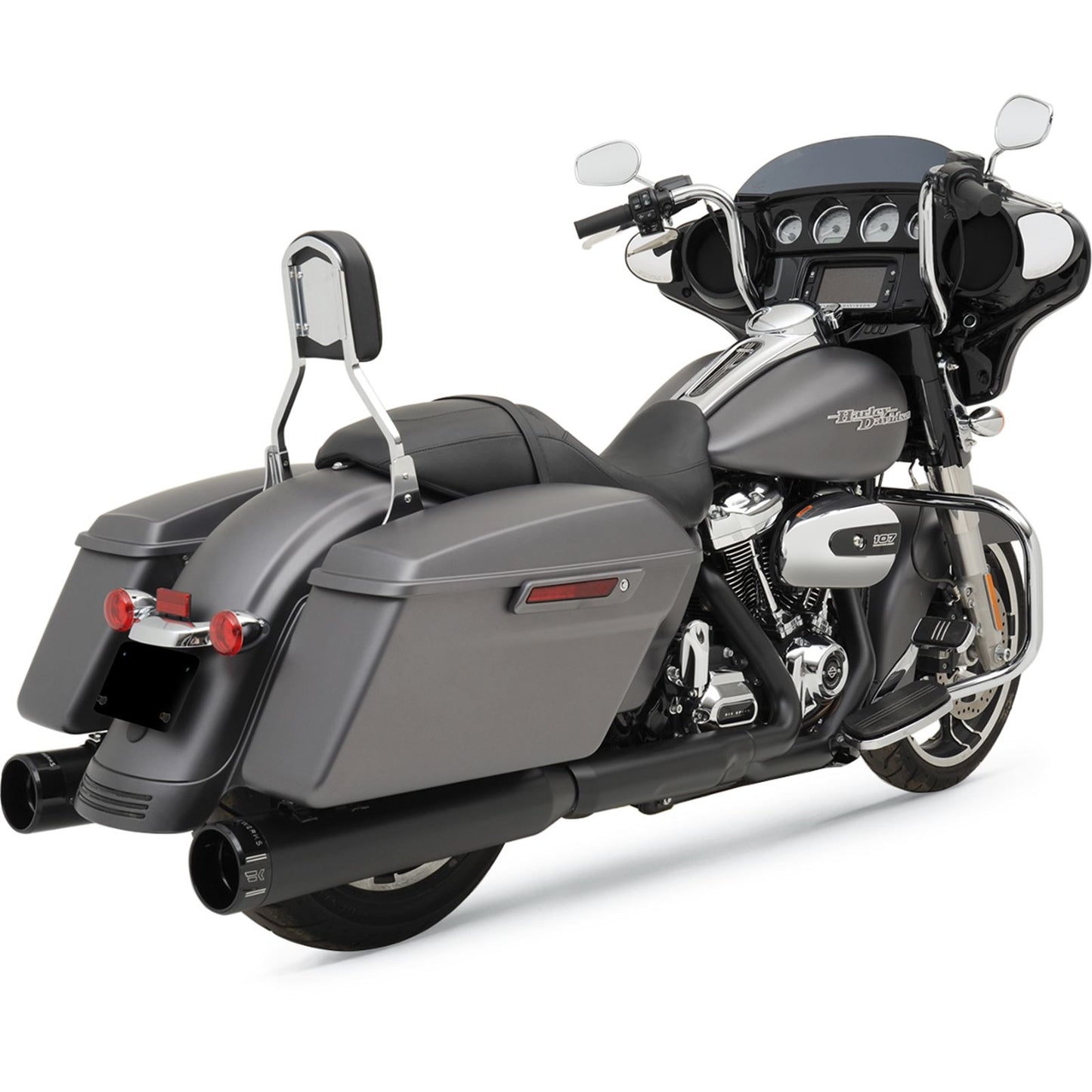 Khrome Werks 4.5" Mufflers - Black - Klassic - '17+ Touring [MPN: 202825]_406675