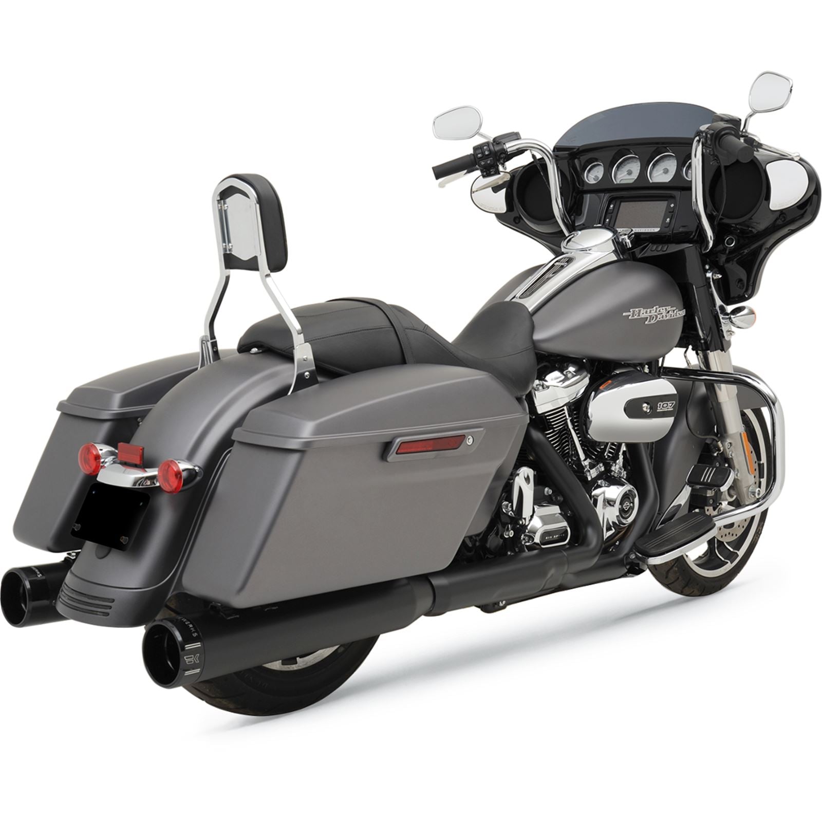 Khrome Werks 4.5" Mufflers - Black - Klassic - '17+ Touring [MPN: 202825]_406675
