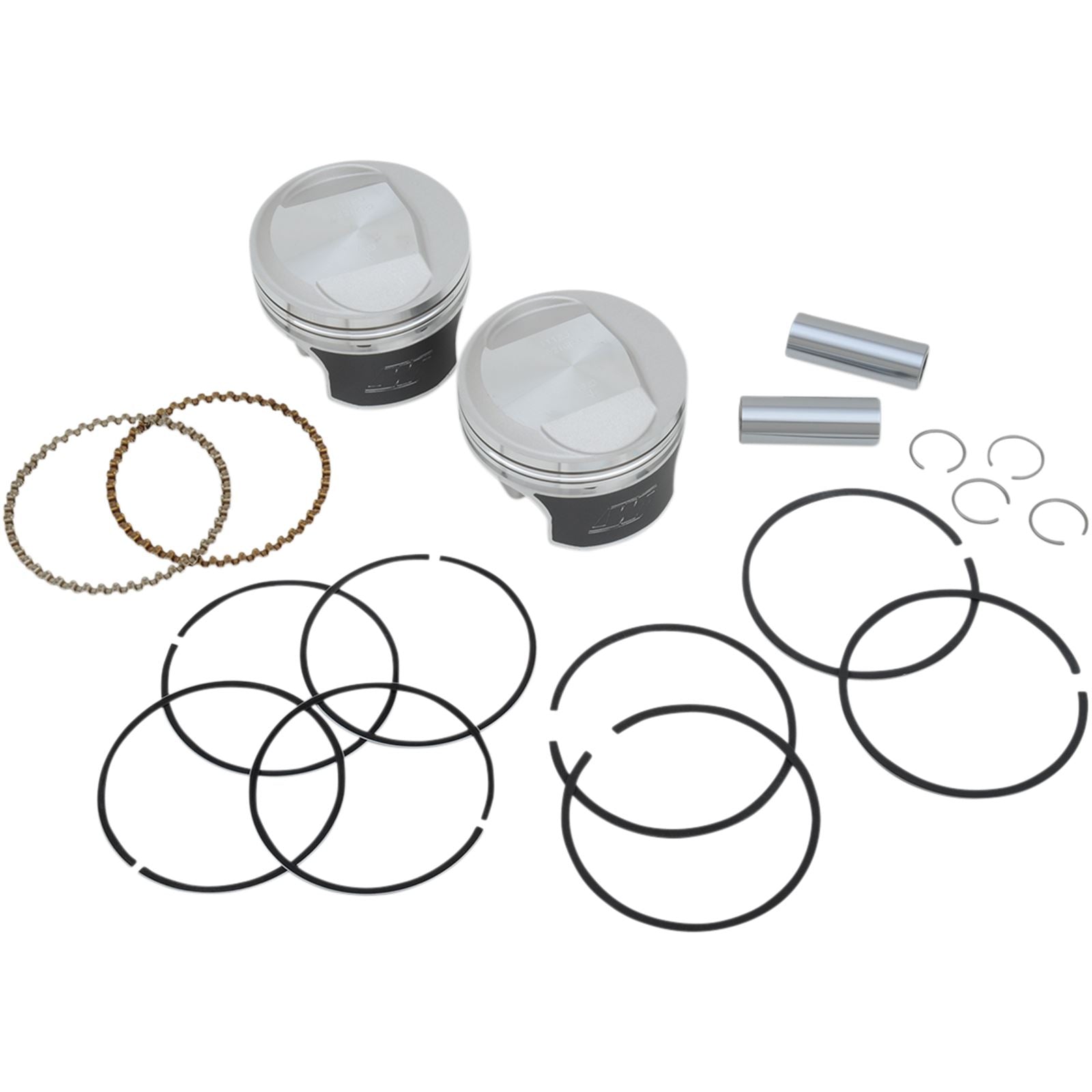 Wiseco - Powersports Tracker Piston Kit EVO Dome Big Twin 1340 10:1 +.030 K0216P3_494638