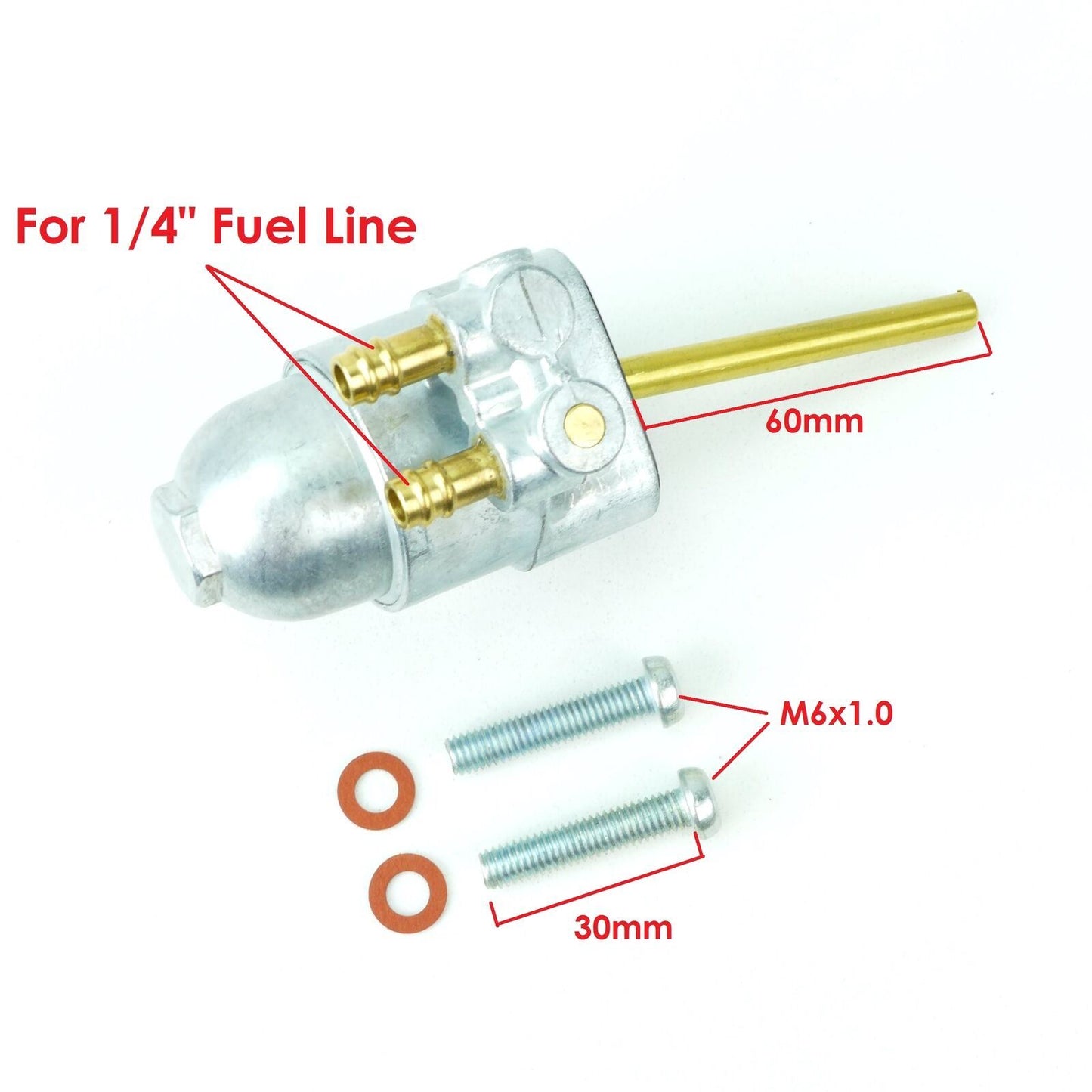 2FastMoto Fuel Valve Petcock Assembly for Honda CB500-4, CB550K, CB750K 16950-300-020_670212
