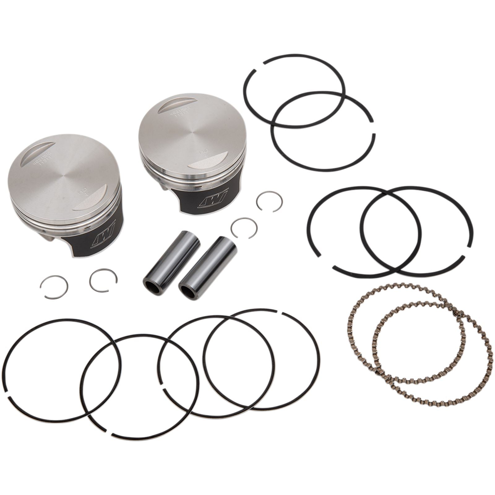 Wiseco - Powersports Tracker Piston Kit EVO Flat Big Twin 1340 8.5:1 +.020 K0215P2_494633