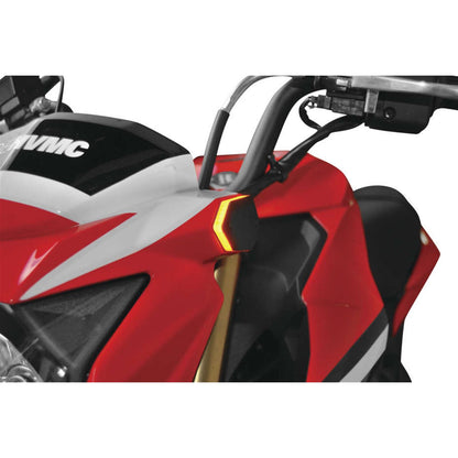 New Rage Cycle Front Turn Signals - Black for 16+ Kawasaki Z125 [MPN: Z125-FB]_136927