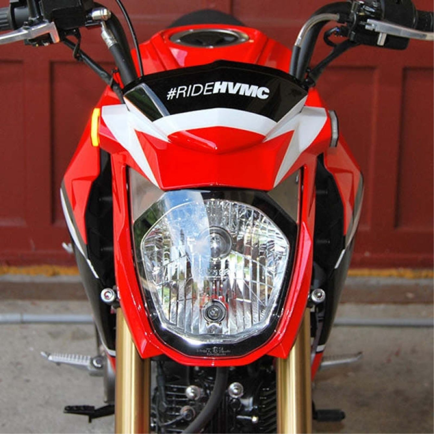 New Rage Cycle Front Turn Signals - Black for 16+ Kawasaki Z125 [MPN: Z125-FB]_1462251