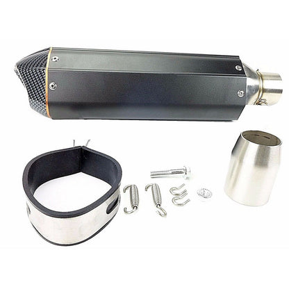 2FastMoto Motorcycle Slip-On Performance Exhaust Muffler - Black 1111_632549