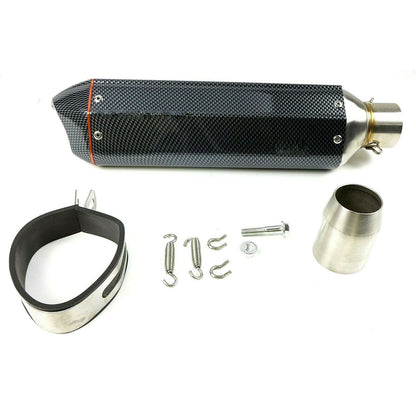 2FastMoto Slip-On Exhaust Muffler Carbon Fiber Look For Honda Kawasaki Suzuki 1112_662437