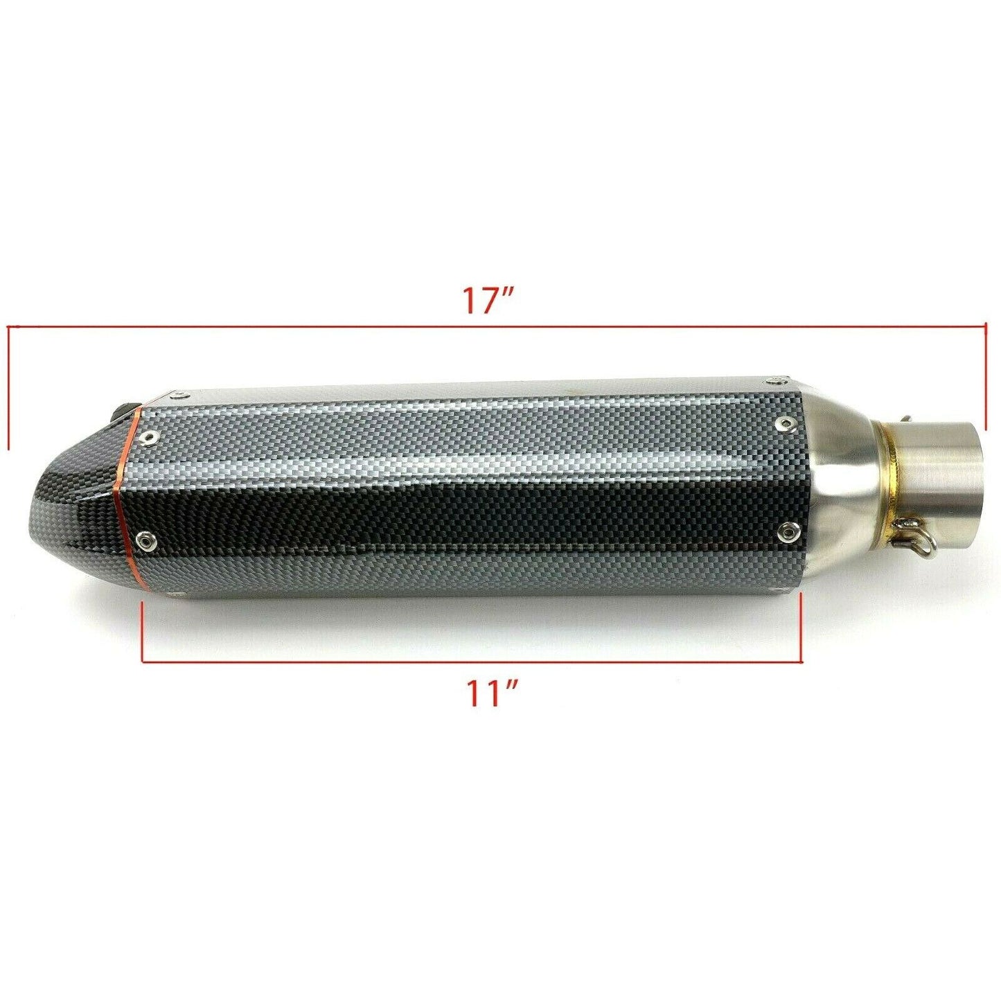 2FastMoto Slip-On Exhaust Muffler Carbon Fiber Look For Honda Kawasaki Suzuki 1112_662436