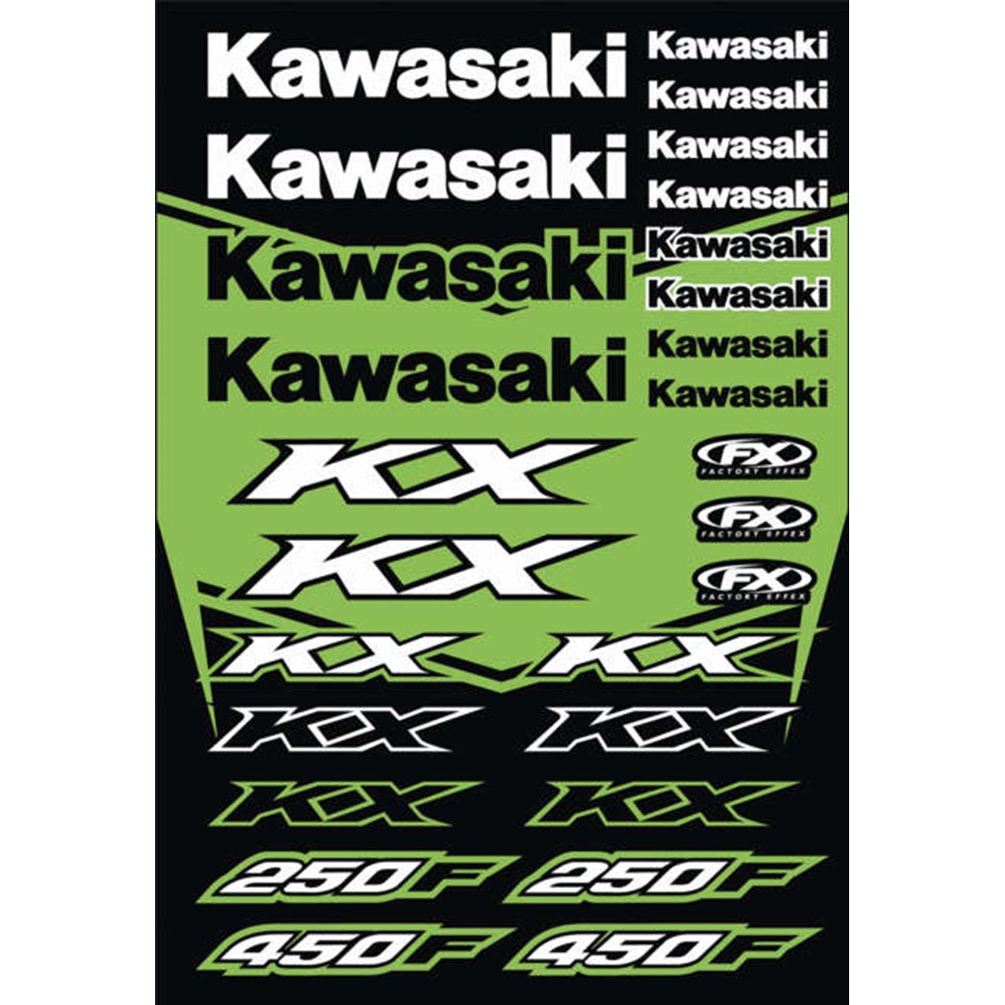 Factory Effex Decal Kit Fits Kawasaki KX 22-68130_137026