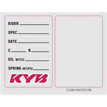Factory Effex KYB Suspension Spec Sticker (3 pack) 22-90023_137051