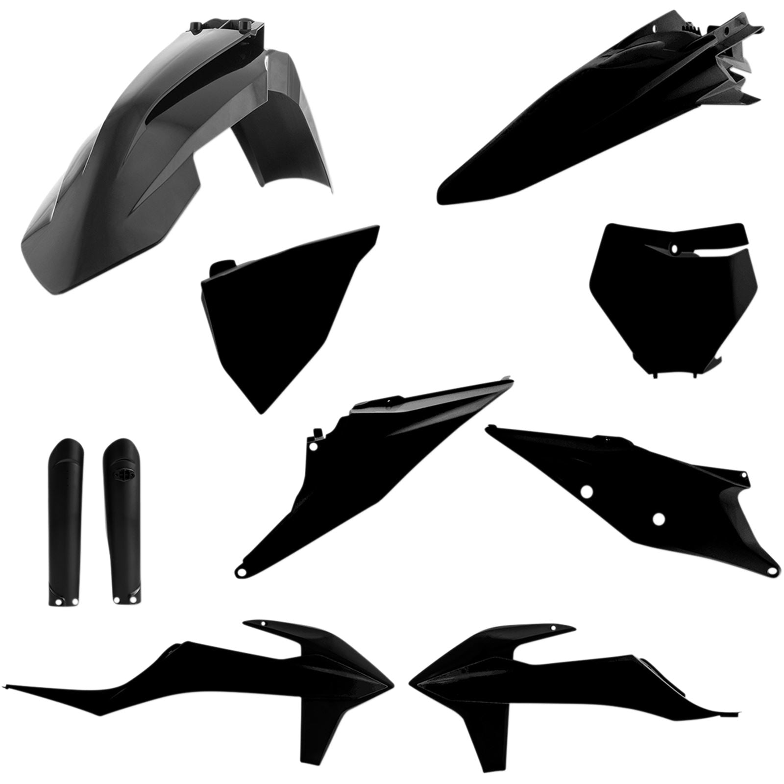 Acerbis Full Plastic Kit - Black 2726490001_321792